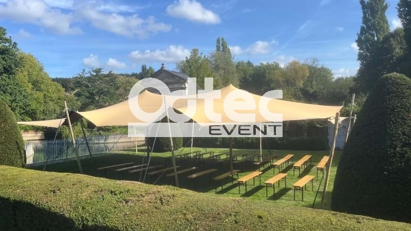 TOILE STRECH pour cérémonie laïque SABLE - location Mouscron Tournai Lille - photo 3