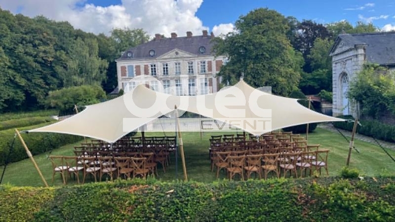 TOILE STRECH pour cérémonie laïque SABLE - location Mouscron Tournai Lille - photo 5