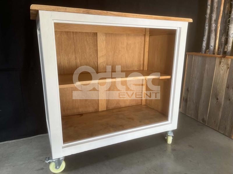COMPTOIR MOBILE EN HËTRE ECO RESPONSABLE Blanche/Bois - location Mouscron Tournai Lille - photo 6