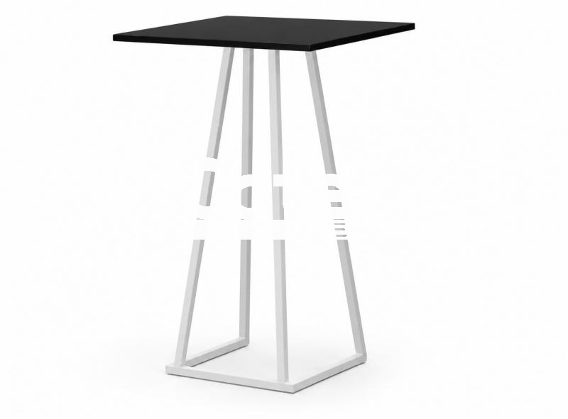 TABLE HAUTE LINEA BLANCHE & NOIRE,