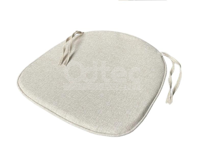 Coussin galette Beige/Ecru